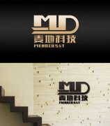 MD麦地科技公司logo设计