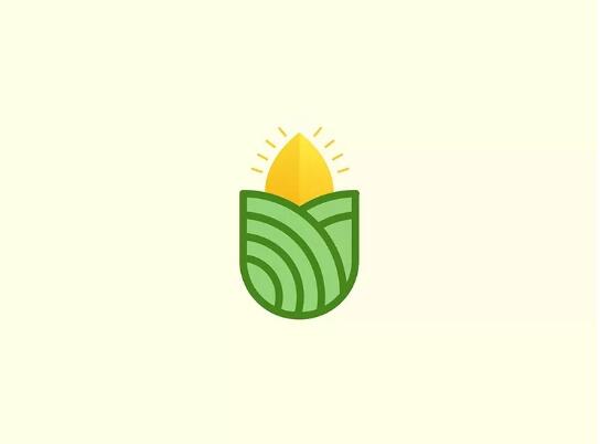 米饭元素创意logo设计