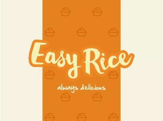 米饭元素创意logo设计