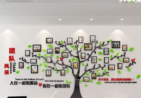 高端立体企业文化墙制作