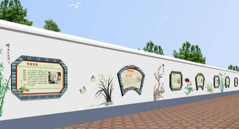 河东一中校园文化墙设计制作