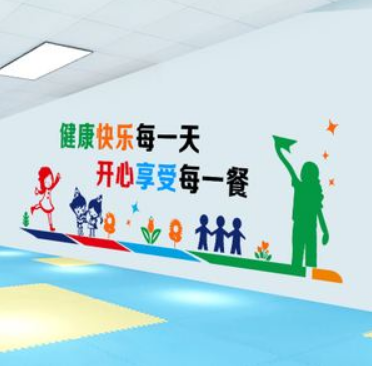 学校小学校园文化墙食堂餐厅背景文化墙