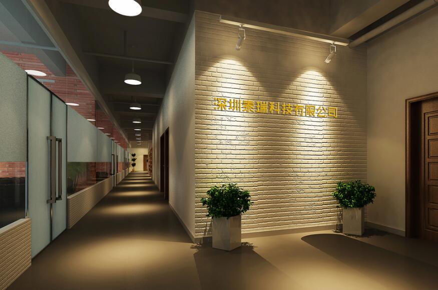 深圳泰瑞科技公司创意形象墙制作