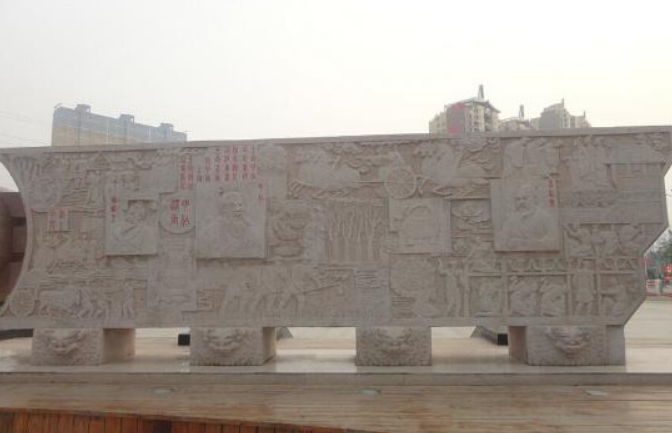 云南彝良新建罗炳辉将军纪念馆浮雕文化墙