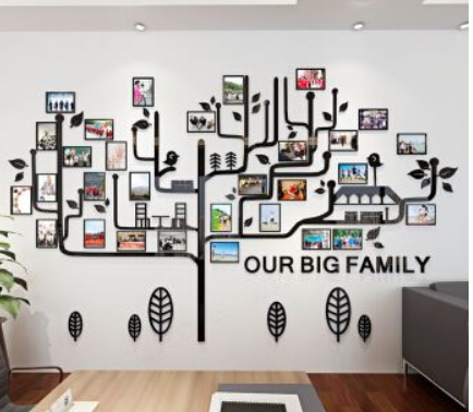 亚克力水晶立体墙贴公司企业文化墙照片员工风采展示励志团队