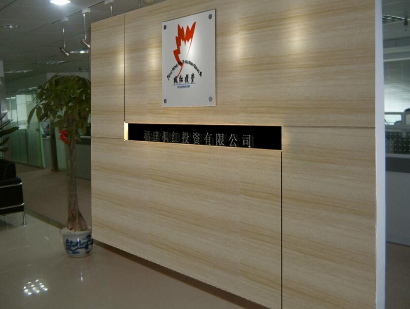 福建枫红投资有限公司办公室形象墙制作