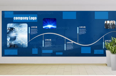通用立体科技企业文化墙设计图