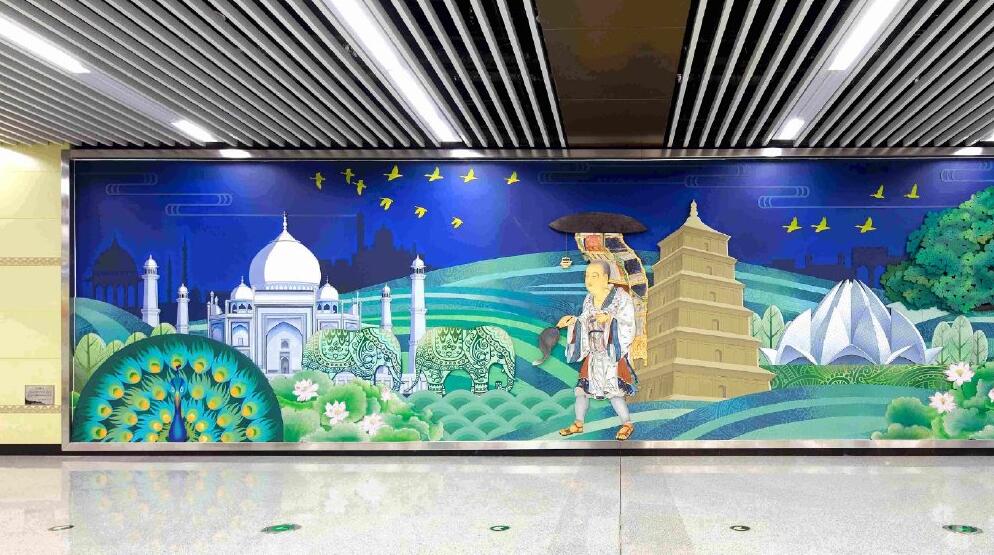 童话地铁文化墙设计效果图
