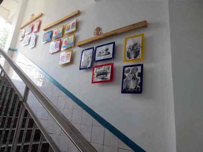 小学学校楼道文化墙制作效果图
