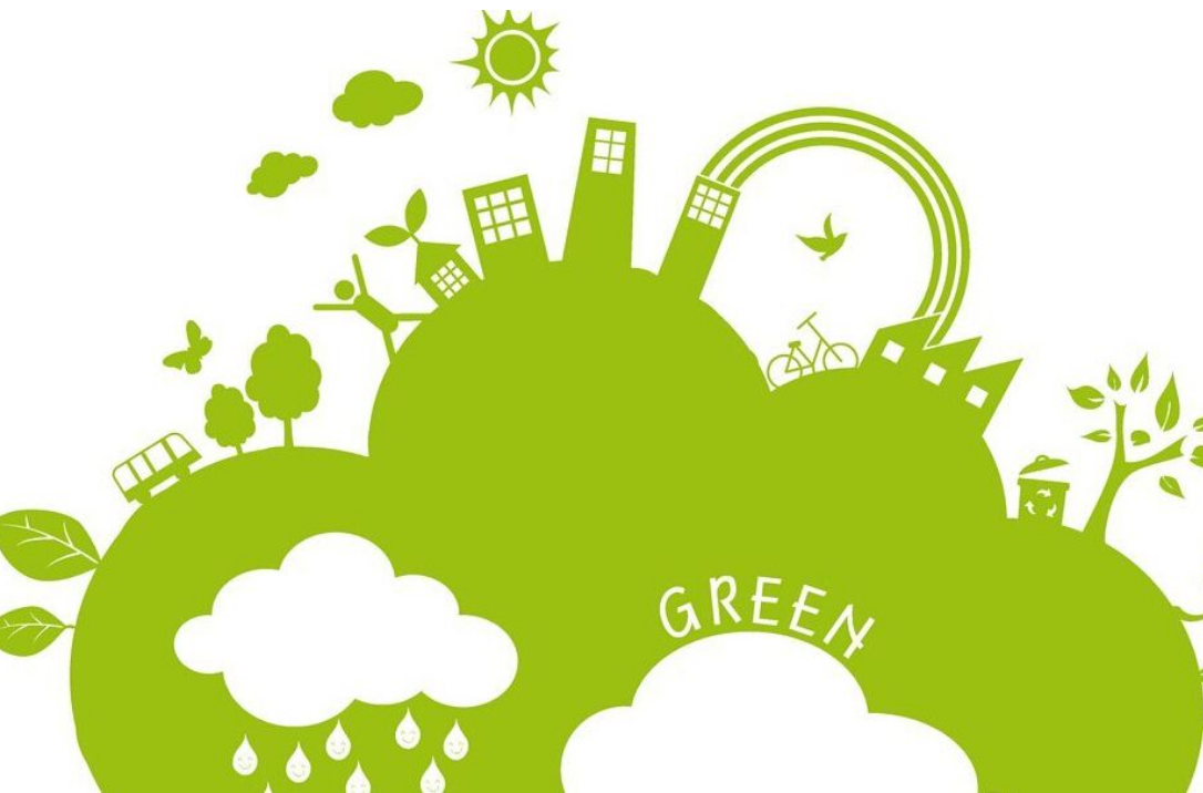 企业文化展板 清新绿色环保文化墙素材