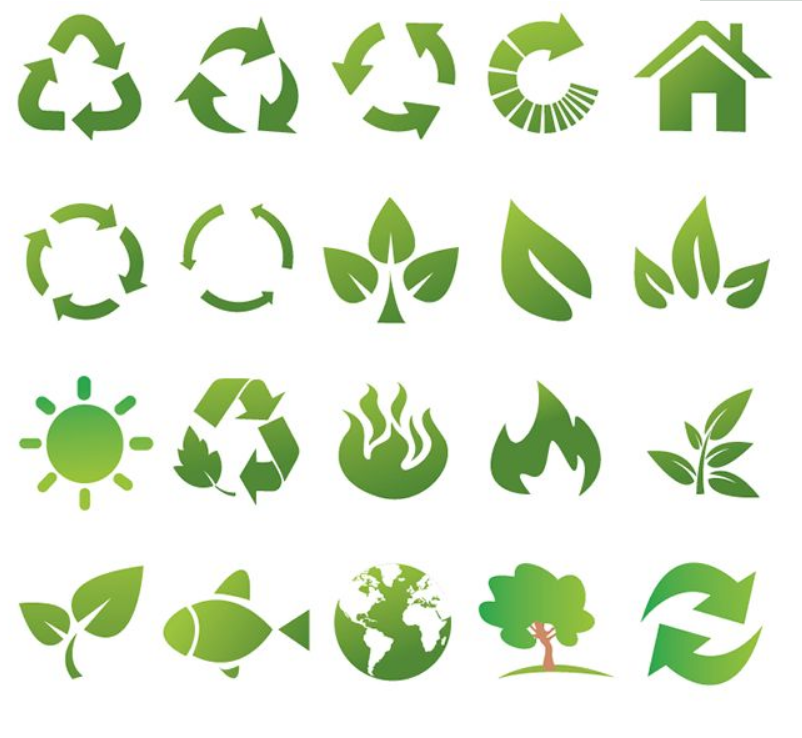 绿色环保企业文化墙图片下载ai素材