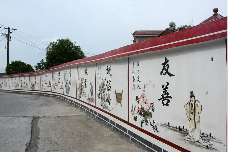 街道文化墙制作效果图