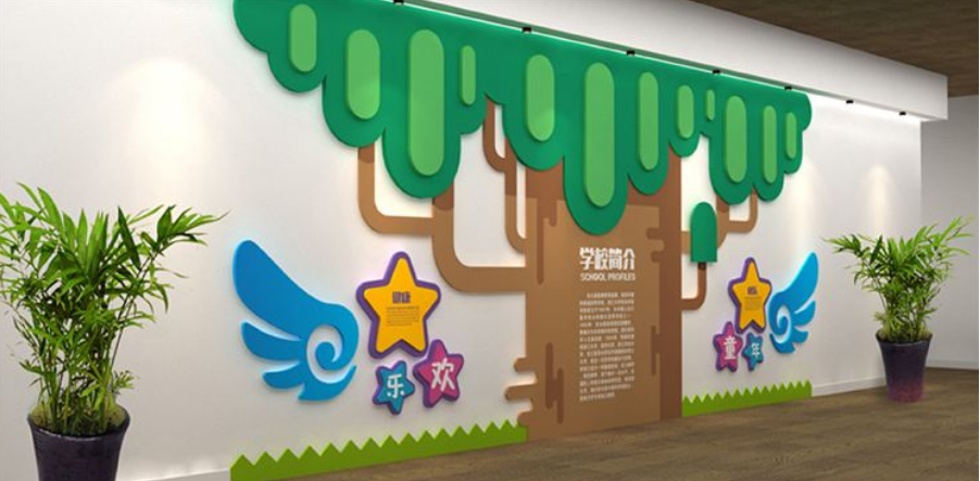 立体3d 早教幼儿园墙面装饰墙贴文化墙