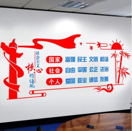 社会主义核心价值观文化墙制作