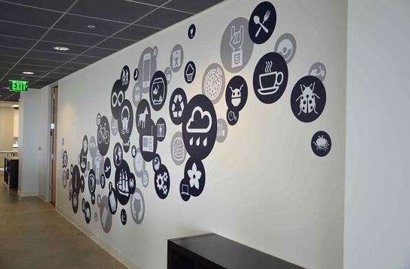 创意简约办公室文化墙制作效果图