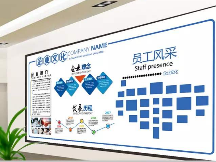 微立体企业文化墙活动室照片墙展示