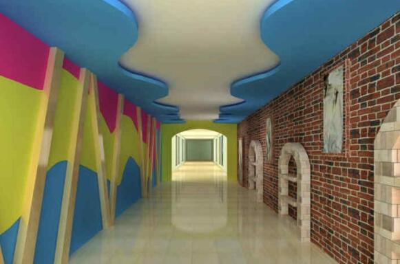 幼儿园走廊文化墙制作效果图