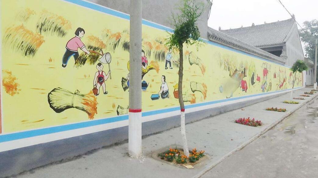 社区街道文化墙制作效果图