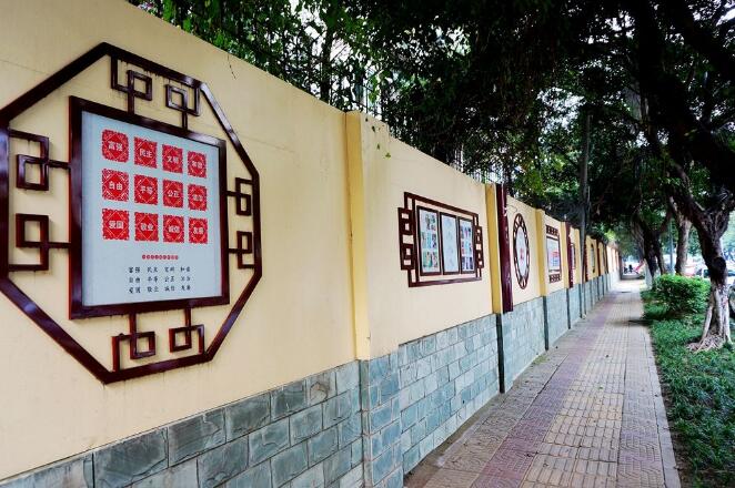 街道中华传统美德文化墙设计制作