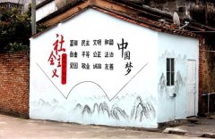 街道中华传统美德文化墙设计制作