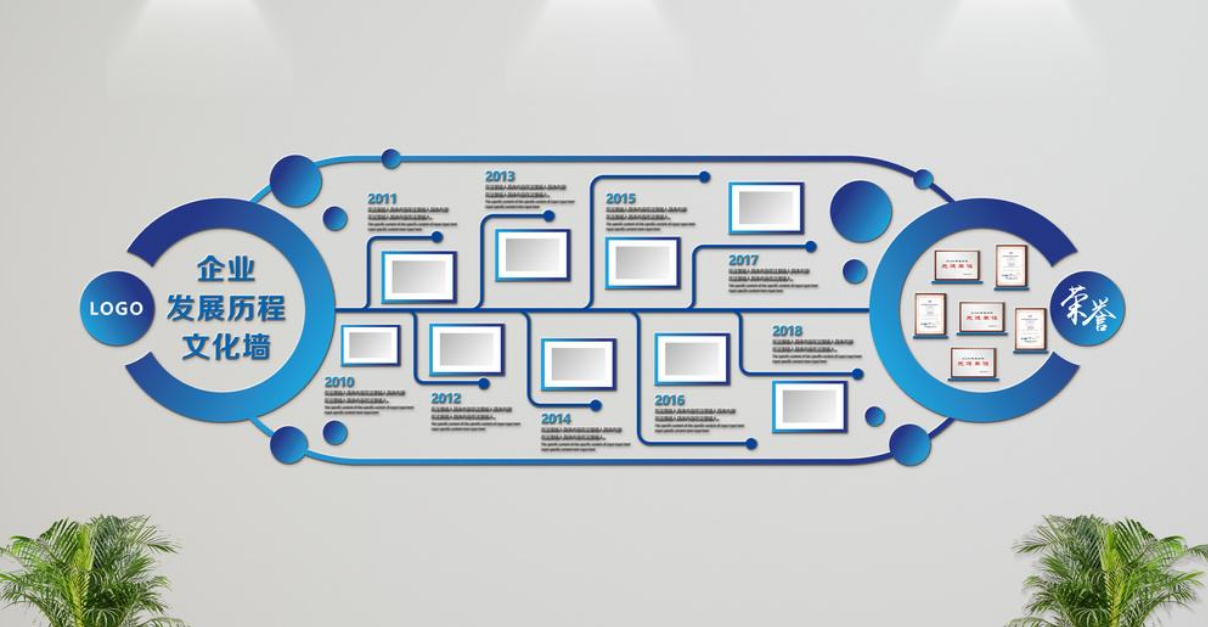 成都漂亮的企业文化墙设计效果欣赏
