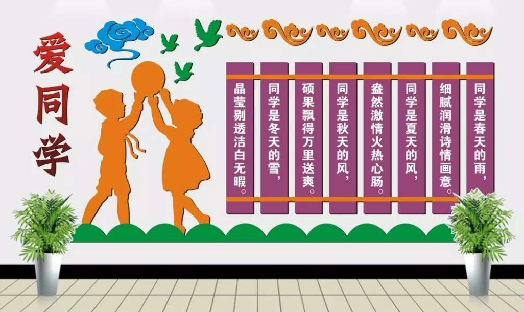 校园小学走廊布置-楼道文化墙图片