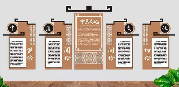古典中医文化墙中式展厅医学文化墙