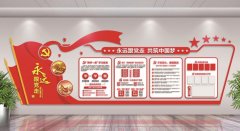 创意党建展板文化墙制作效果图