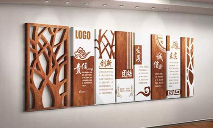 创意时尚科技企业微立体文化墙展板公司形象墙