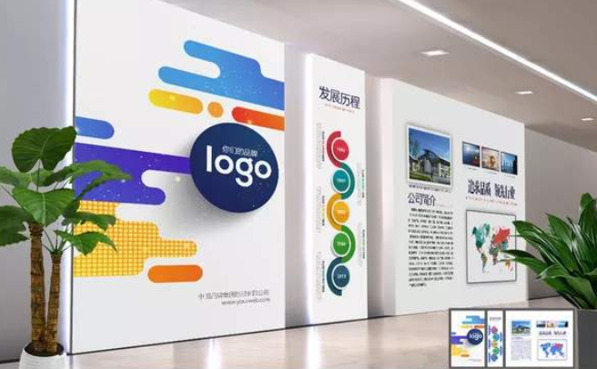 公司展板企业文化墙公司发展历程