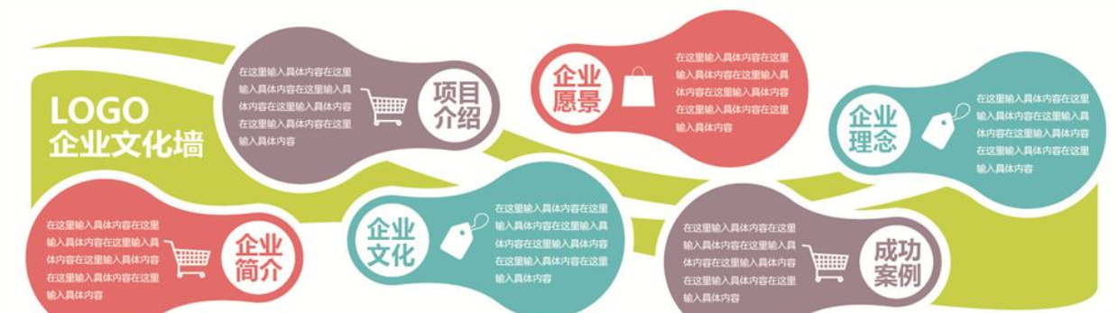 通用现代时尚企业文化墙