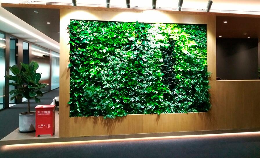 仿真植物文化墙制作效果图