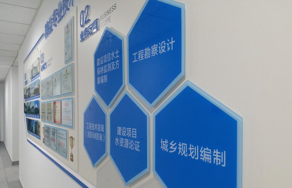 水利水电公司文化墙制作效果图