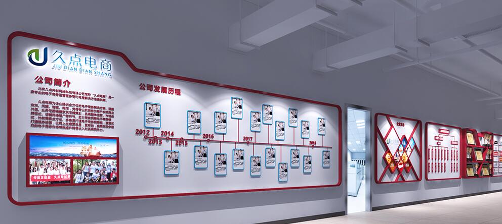 电商公司文化墙制作效果图